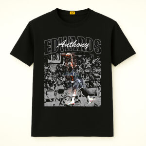 Anthony Edwards Jump Shot Shirt With Signature