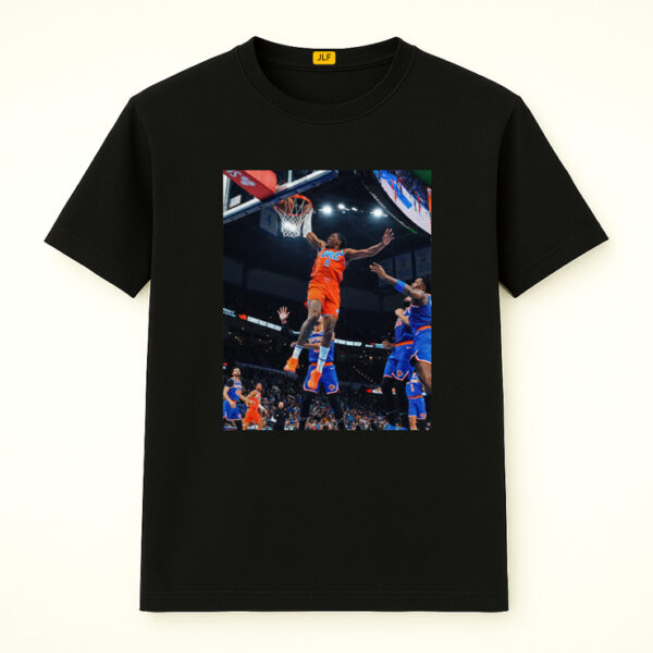Jalen Williams Oklahoma City Thunder Game Frames Shirt