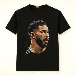 Jayson Tatum With Signature Shirt, Boston Celtic