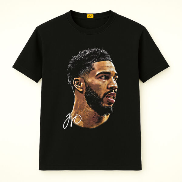 Jayson Tatum With Signature Shirt, Boston Celtic