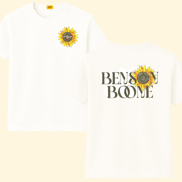 Benson Boone Tour 2025 Shirt Two-Sides With Sun Flower