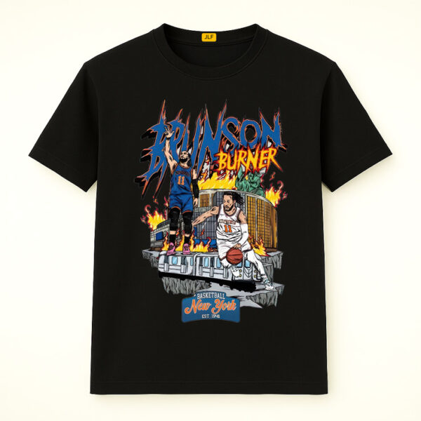 Jalen Brunson Burner New York Knicks EST 1946 Shirt