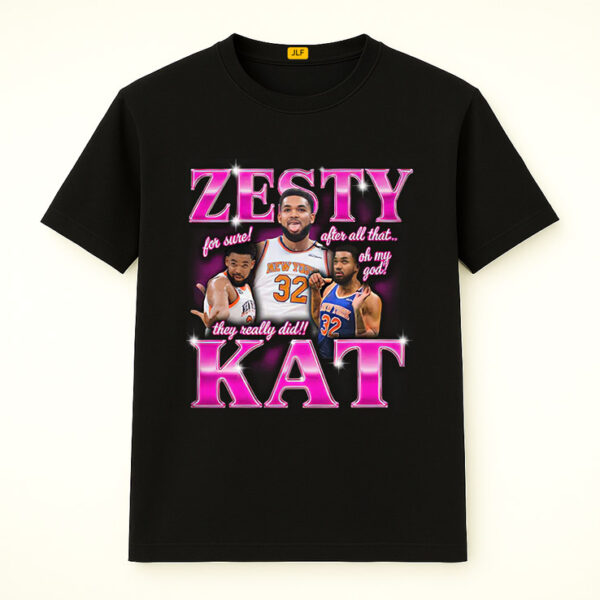 Karl-Anthony Towns, Zesty Kat Shirt, New York Knicks