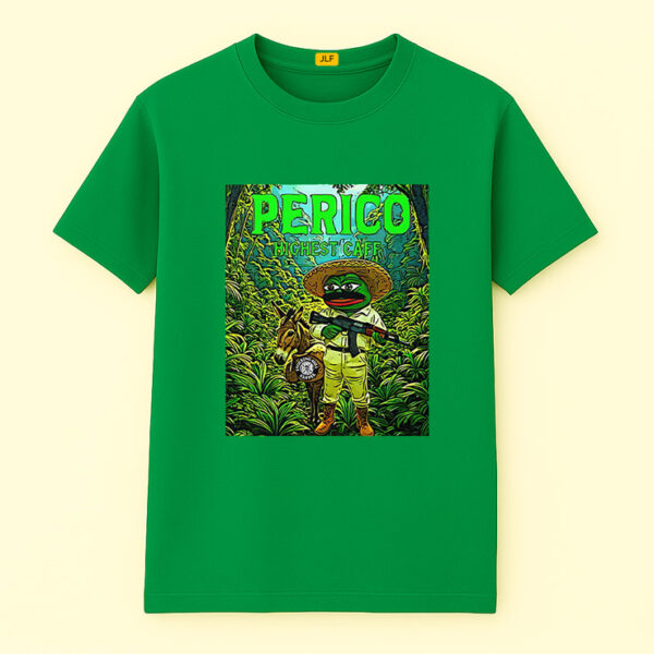 Perico Valdez Highest Caff Pepe Frog Meme Donkey Shirt