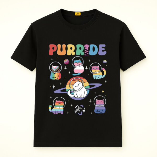 Purride Shirt, Cats In Space, Rainbow Cats