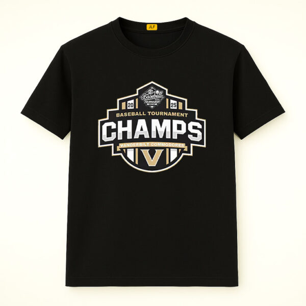 Vanderbilt Commodores Baseball SEC Champs 2025 Shirt