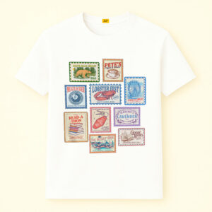 Emily Henry Books Stamp Shirt, Beach Read, Sunshine Falls, Happy Place