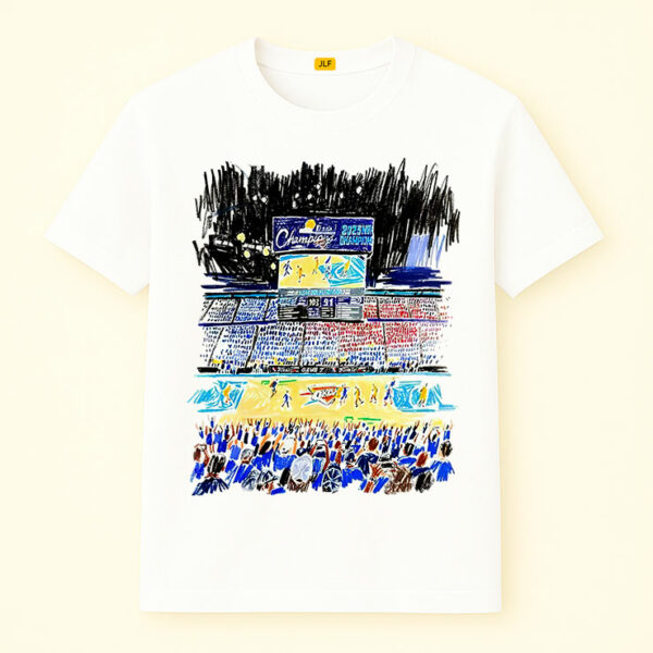 Oklahoma City Thunder Indiana Pacers Stadium Art Shirt