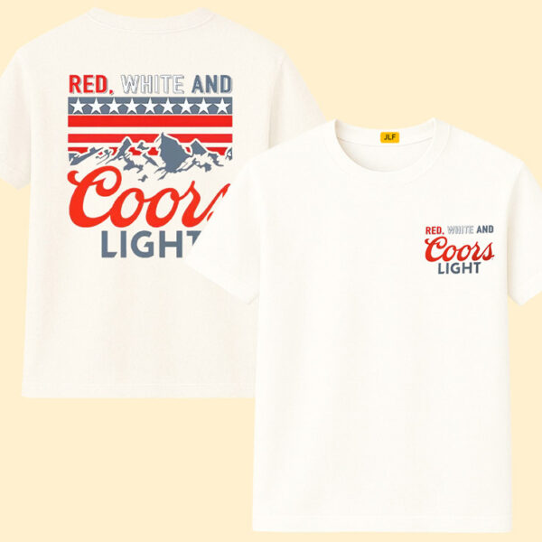 Red White And Coorls Light Shirt, 4th of July