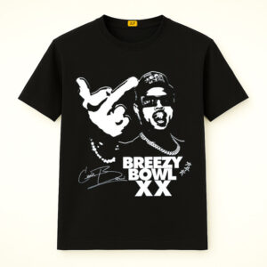 Chris Brown Tour Breezy Bowl XX V2 Middle Finger Shirt